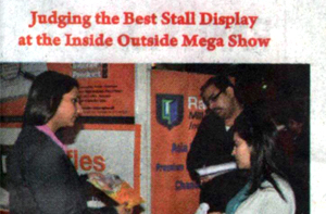 Judging the best stall display at the Inside Outside Mega Show